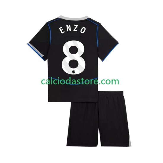 Maglia Chelsea Enzo Fernandez 8 Gara Terza Completo Bambino 2-13 Anni 2025-2026 MC