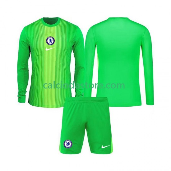 Maglia Portiere Chelsea Gara Away Completo Bambino 2-13 Anni 2025-2026 ML