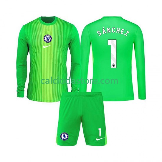 Maglia Portiere Chelsea Robert Sanchez 1 Gara Away Completo Bambino 2-13 Anni 2025-2026 ML