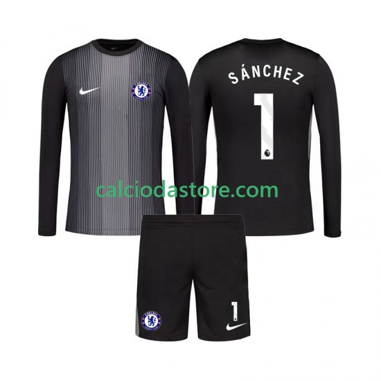 Maglia Portiere Chelsea Robert Sanchez 1 Gara Home Completo Bambino 2-13 Anni 2025-2026 ML