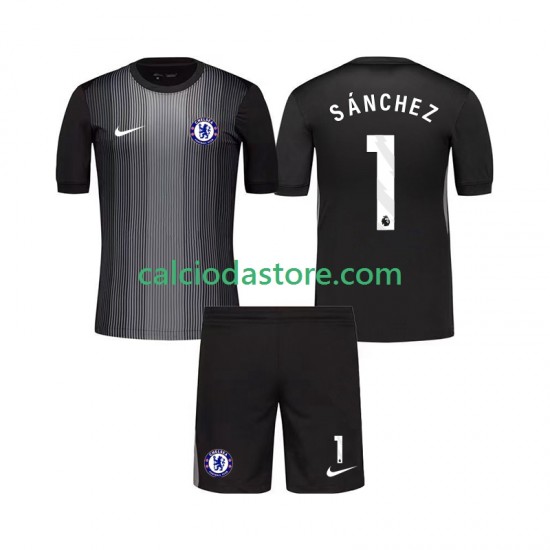 Maglia Portiere Chelsea Robert Sanchez 1 Gara Home Completo Bambino 2-13 Anni 2025-2026 MC
