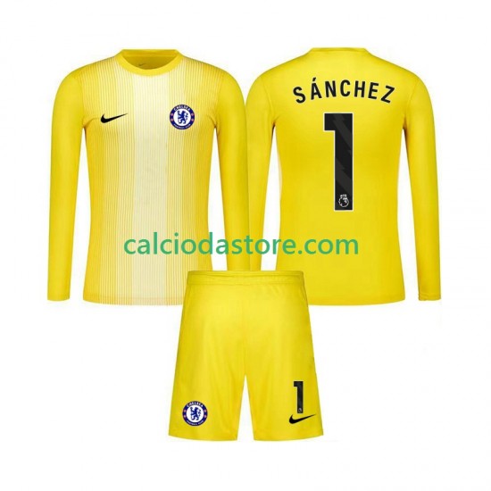 Maglia Portiere Chelsea Robert Sanchez 1 Gara Terza Completo Bambino 2-13 Anni 2025-2026 ML