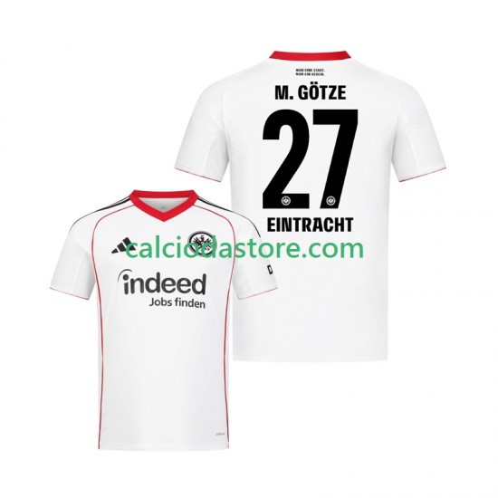 Maglia Eintracht Frankfurt Mario Gotze 27 Gara Away Uomo 2025-2026 MC