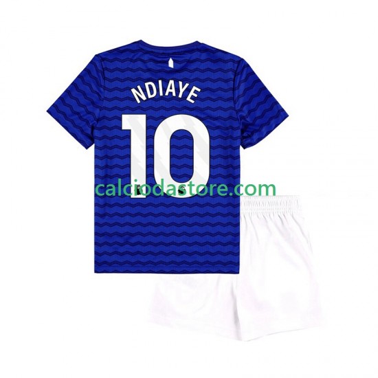 Maglia Everton Ndiaye 10 Gara Home Completo Bambino 2-13 Anni 2025-2026 MC