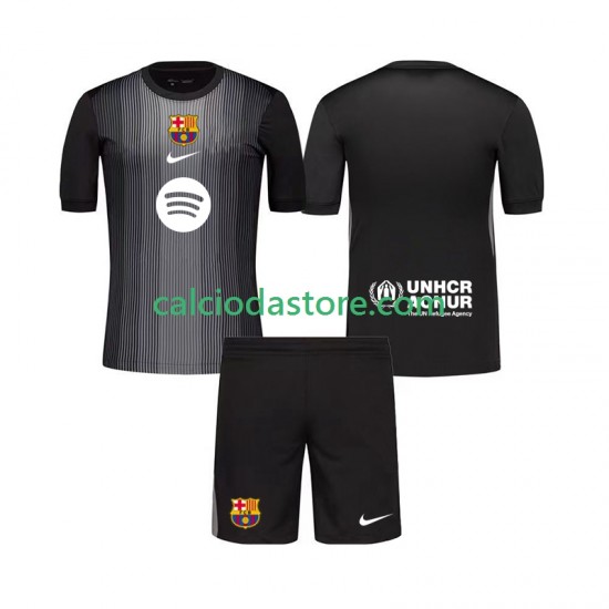 Maglia Portiere FC Barcelona Gara Terza Completo Bambino 2-13 Anni 2025-2026 MC