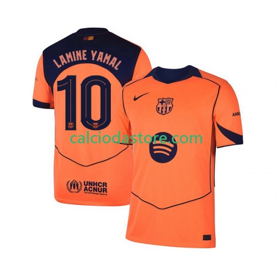 Maglia FC Barcelona Lamine Yamal 10 UCL Gara Terza Uomo 2025-2026 MC