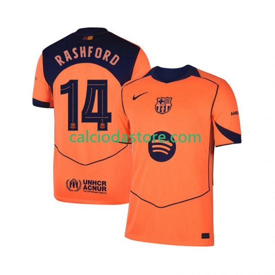 Maglia FC Barcelona Marcus Rashford 14 UCL Gara Terza Uomo 2025-2026 MC