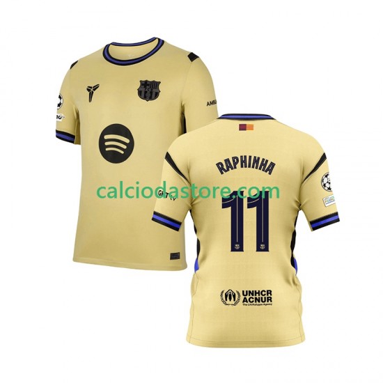 Maglia FC Barcelona Raphinha 11 Champions League Gara Away Uomo 2025-2026 MC