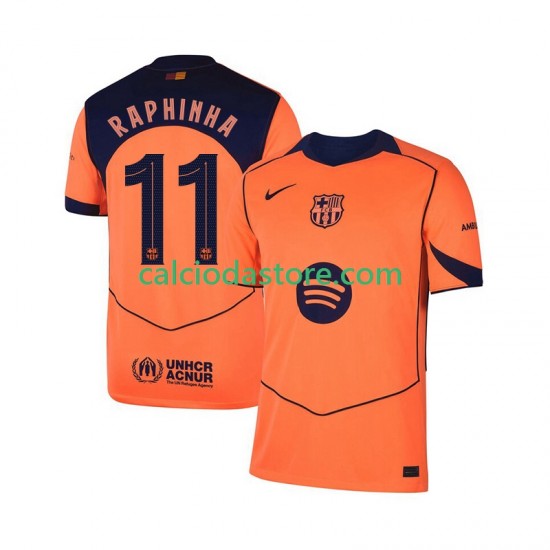 Maglia FC Barcelona Raphinha 11 Champions League Gara Terza Uomo 2025-2026 MC