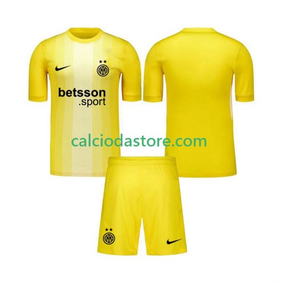 Maglia Portiere Inter Milan Gara Away Completo Bambino 2-13 Anni 2025-2026 MC