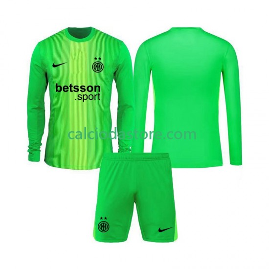 Maglia Portiere Inter Milan Gara Terza Completo Bambino 2-13 Anni 2025-2026 ML