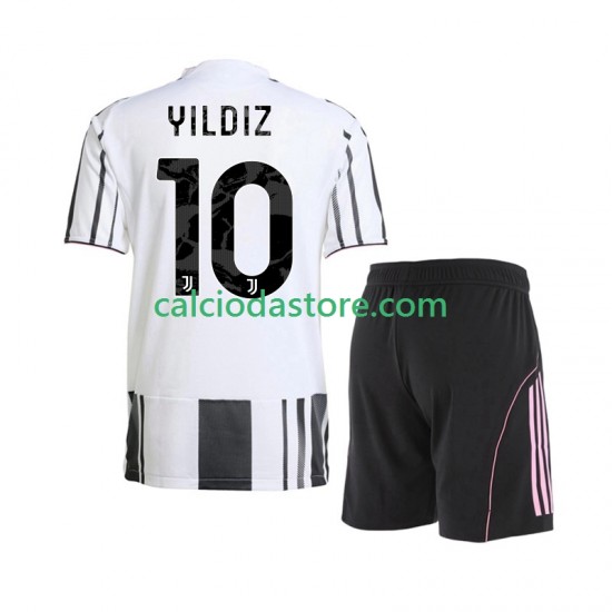 Maglia Juventus Kenan Yildiz 10 Gara Home Completo Bambino 2-13 Anni 2025-2026 MC