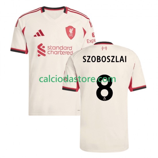 Maglia Liverpool Dominik Szoboszlai 8 Gara Away Uomo 2025-2026 MC