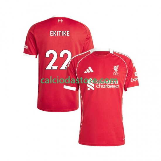 Maglia Liverpool Hugo Ekitike 22 Gara Home Uomo 2025-2026 MC