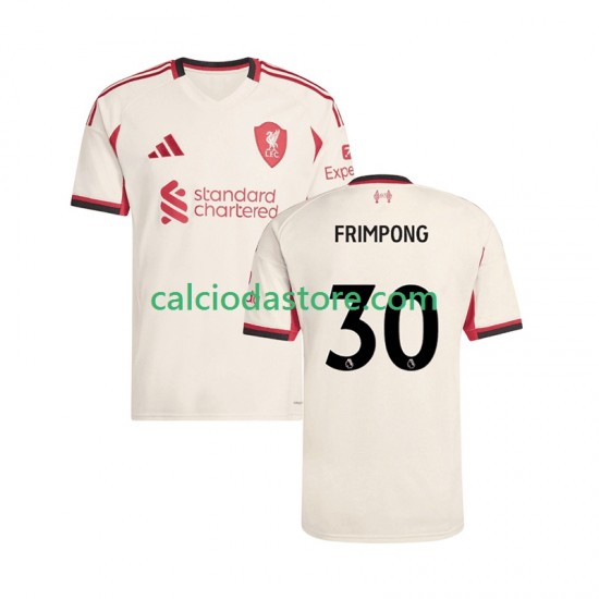 Maglia Liverpool Jeremie Frimpong 30 Gara Away Uomo 2025-2026 MC