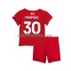 Maglia Liverpool Jeremie Frimpong 30 Gara Home Completo Bambino 2-13 Anni 2025-2026 MC