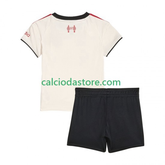 Maglia Liverpool Gara Away Completo Bambino 2-13 Anni 2025-2026 MC