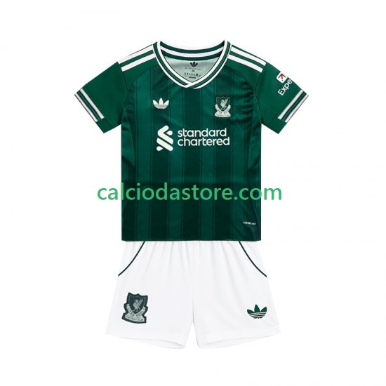 Maglia Liverpool Gara Terza Completo Bambino 2-13 Anni 2025-2026 MC