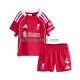 Maglia Liverpool Virgil van Dijk 4 Gara Home Completo Bambino 2-13 Anni 2025-2026 MC