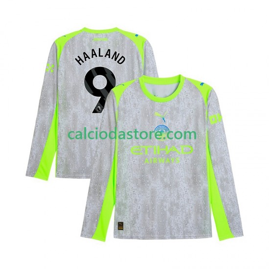 Maglia Manchester City Erling Haaland 9 Gara Terza Uomo 2025-2026 ML
