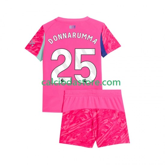 Maglia Portiere Manchester City Gianluigi Donnarumma 25 Gara Away Completo Bambino 2-13 Anni 2025-2026 MC