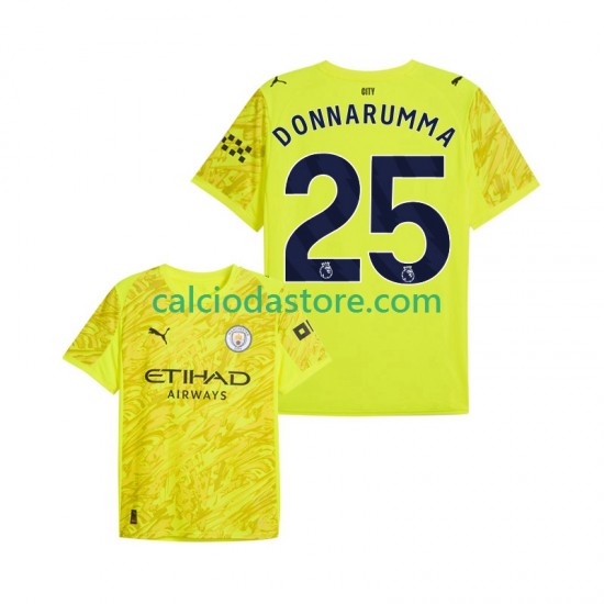 Maglia Portiere Manchester City Gianluigi Donnarumma 25 Gara Terza Uomo 2025-2026 MC