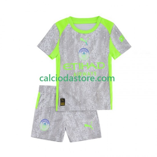 Maglia Manchester City Gara Terza Completo Bambino 2-13 Anni 2025-2026 MC