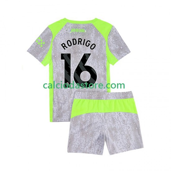 Maglia Manchester City Rodrigo Hernandez 16 Gara Terza Completo Bambino 2-13 Anni 2025-2026 MC
