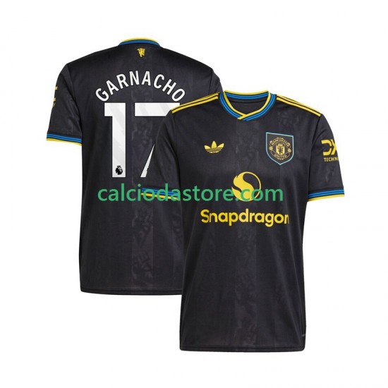 Maglia Manchester United Alejandro Garnacho 17 Gara Terza Uomo 2025-2026 MC