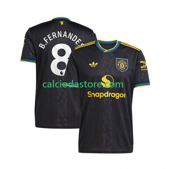 Maglia Manchester United Bruno Fernandes 8 Gara Terza Uomo 2025-2026 MC