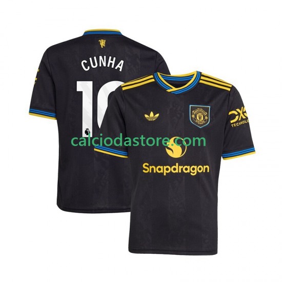 Maglia Manchester United Matheus Cunha 10 Gara Terza Uomo 2025-2026 MC Maglia Manchester United Matheus Cunha 10 Gara Terza Uomo 2025-2026 MC
