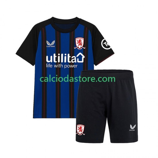 Maglia Middlesbrough Gara Away Completo Bambino 2-13 Anni 2025-2026 MC Maglia Middlesbrough Gara Away Completo Bambino 2-13 Anni 2025-2026 MC