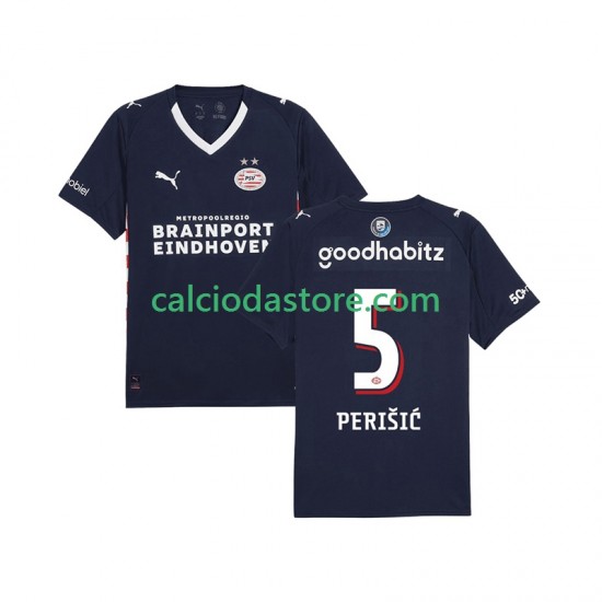 Maglia PSV Eindhoven Ivan Perisic 5 Gara Away Uomo 2025-2026 MC Maglia PSV Eindhoven Ivan Perisic 5 Gara Away Uomo 2025-2026 MC