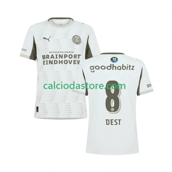 Maglia PSV Eindhoven Sergino Dest 8 Gara Terza Uomo 2025-2026 MC Maglia PSV Eindhoven Sergino Dest 8 Gara Terza Uomo 2025-2026 MC
