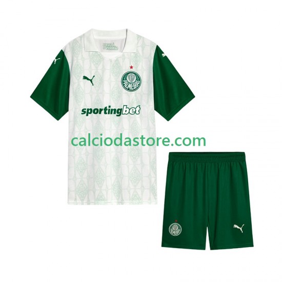Maglia Palmeiras Gara Away Completo Bambino 2-13 Anni 2025-2026 MC