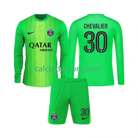 Maglia Portiere Paris Saint-Germain Lucas Chevalier 30 Gara Away Completo Bambino 2-13 Anni 2025-2026 ML