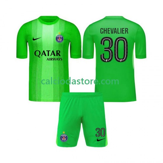 Maglia Portiere Paris Saint-Germain Lucas Chevalier 30 Gara Away Completo Bambino 2-13 Anni 2025-2026 MC