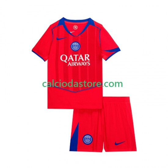 Maglia Paris Saint-Germain Gara Terza Completo Bambino 2-13 Anni 2025-2026 MC