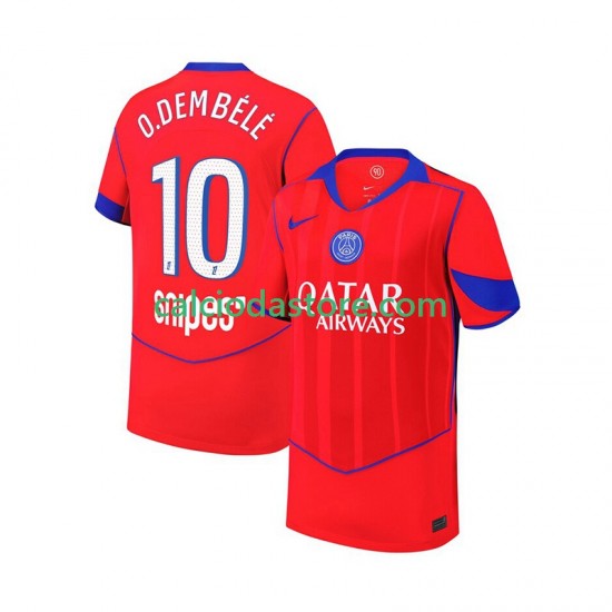 Maglia Paris Saint-Germain Ousmane Dembele 10 Gara Terza Uomo 2025-2026 MC