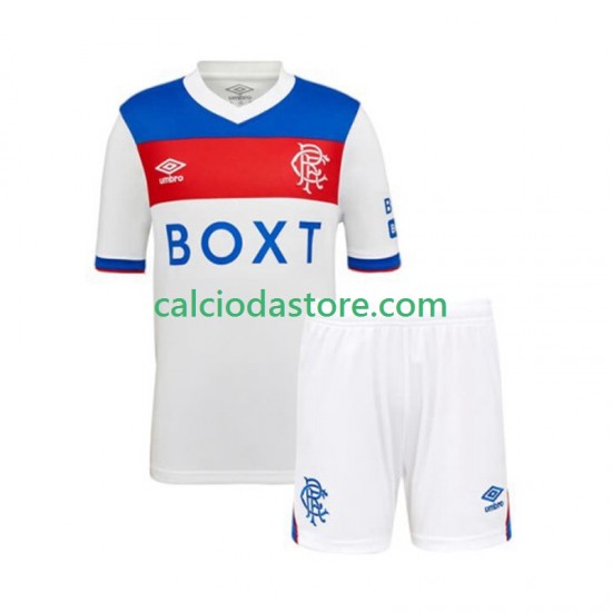 Maglia Rangers Gara Away Completo Bambino 2-13 Anni 2025-2026 MC