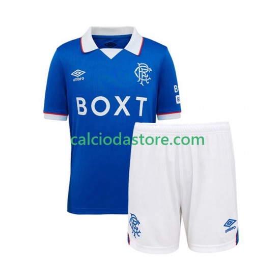 Maglia Rangers Gara Home Completo Bambino 2-13 Anni 2025-2026 MC