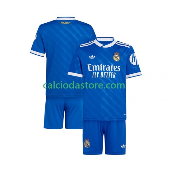 Maglia Real Madrid Gara Terza Completo Bambino 2-13 Anni 2025-2026 MC