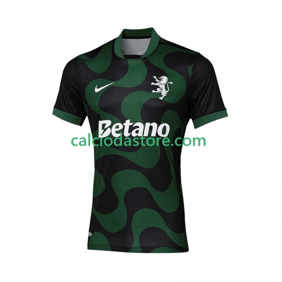 Maglia Sporting CP Gara Away Gara Quarto Uomo 2025-2026 MC Maglia Sporting CP Gara Away Gara Quarto Uomo 2025-2026 MC