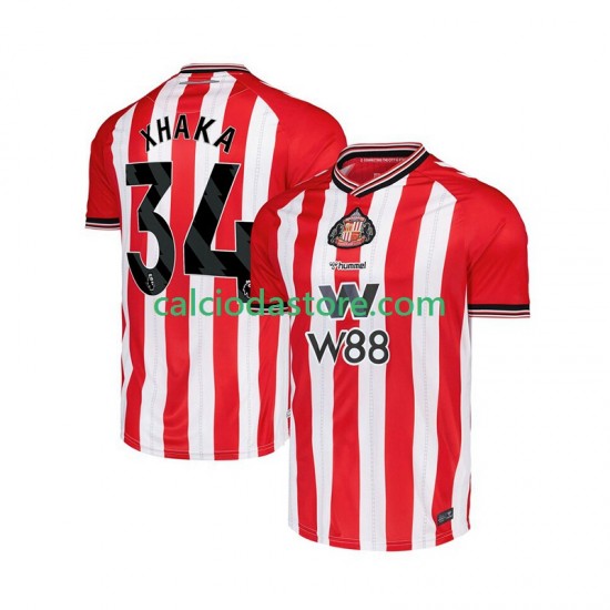 Maglia Sunderland Granit Xhaka 34 Gara Home Uomo 2025-2026 MC