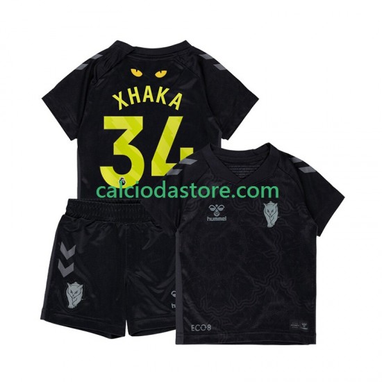 Maglia Sunderland Granit Xhaka 34 Gara Terza Completo Bambino 2-13 Anni 2025-2026 MC