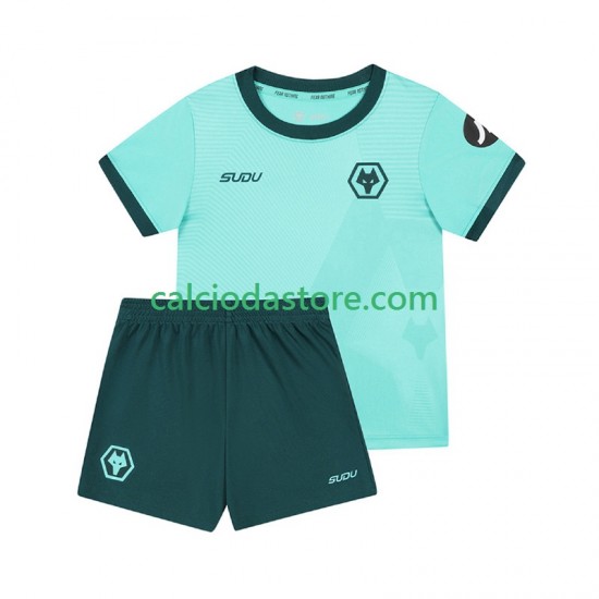 Maglia Wolverhampton Wanderers Gara Away Completo Bambino 2-13 Anni 2025-2026 MC
